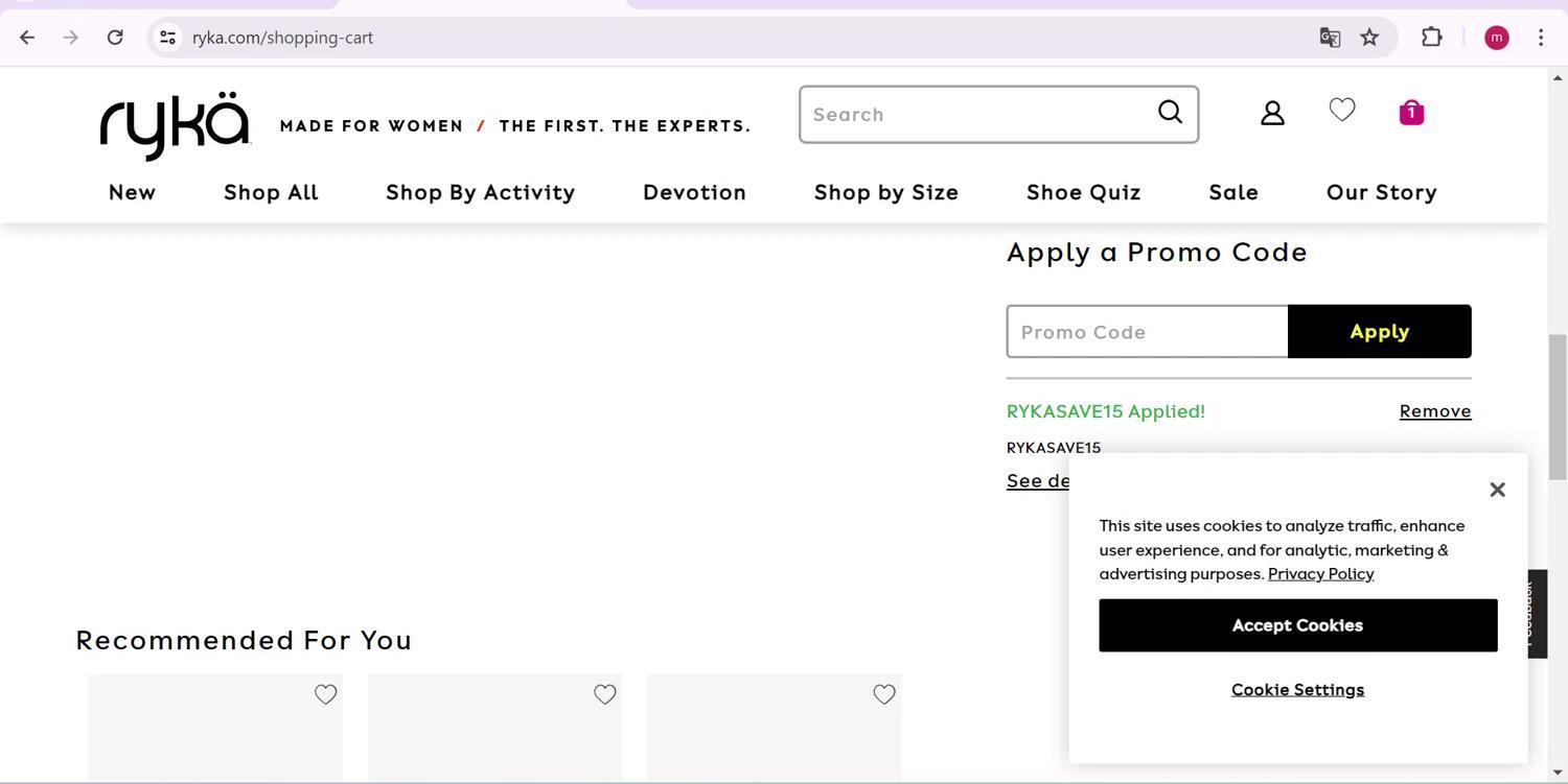 How to apply Ryka coupon code